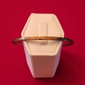 Milor Bronze Hammered Bangle Bracelet